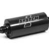 SYSTEM ONE Inline Fuel FIlter - #8 Billet - Black 201-203408B