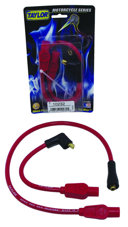 TAYLOR/VERTEX Spark Pug Wire Set - 8mm Spiro Pro - Motorcycle 10232
