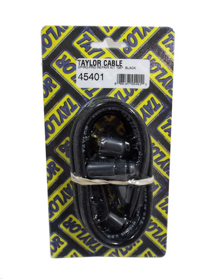 TAYLOR/VERTEX Spiro-Pro 8mm Plug Wire Repair Kit 135 deg Black 45401
