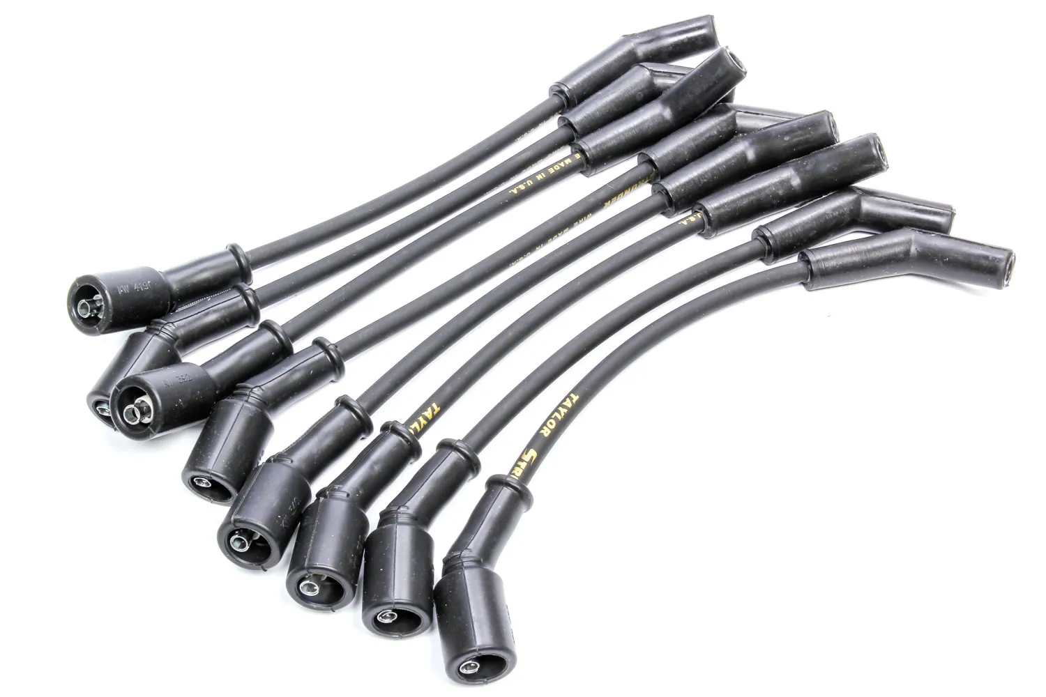 TAYLOR/VERTEX 8mm Streethunder Plug Wire Set SBC Black 51046
