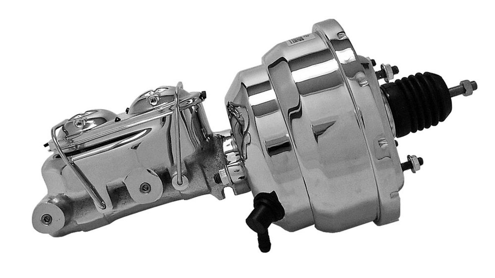 TUFF-STUFF 8in Brake Booster Chrome w/2018NA Master Cylinder 2123NA-2