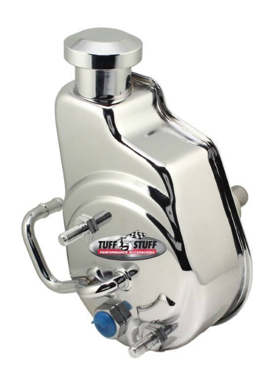 TUFF-STUFF Power Steering Pump GM Saginaw LS Trucks Chrome 6161A