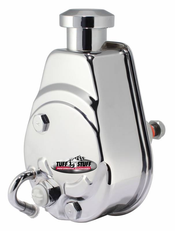 TUFF-STUFF GM Power Steering Pump Keyed shaft chrome 6171A