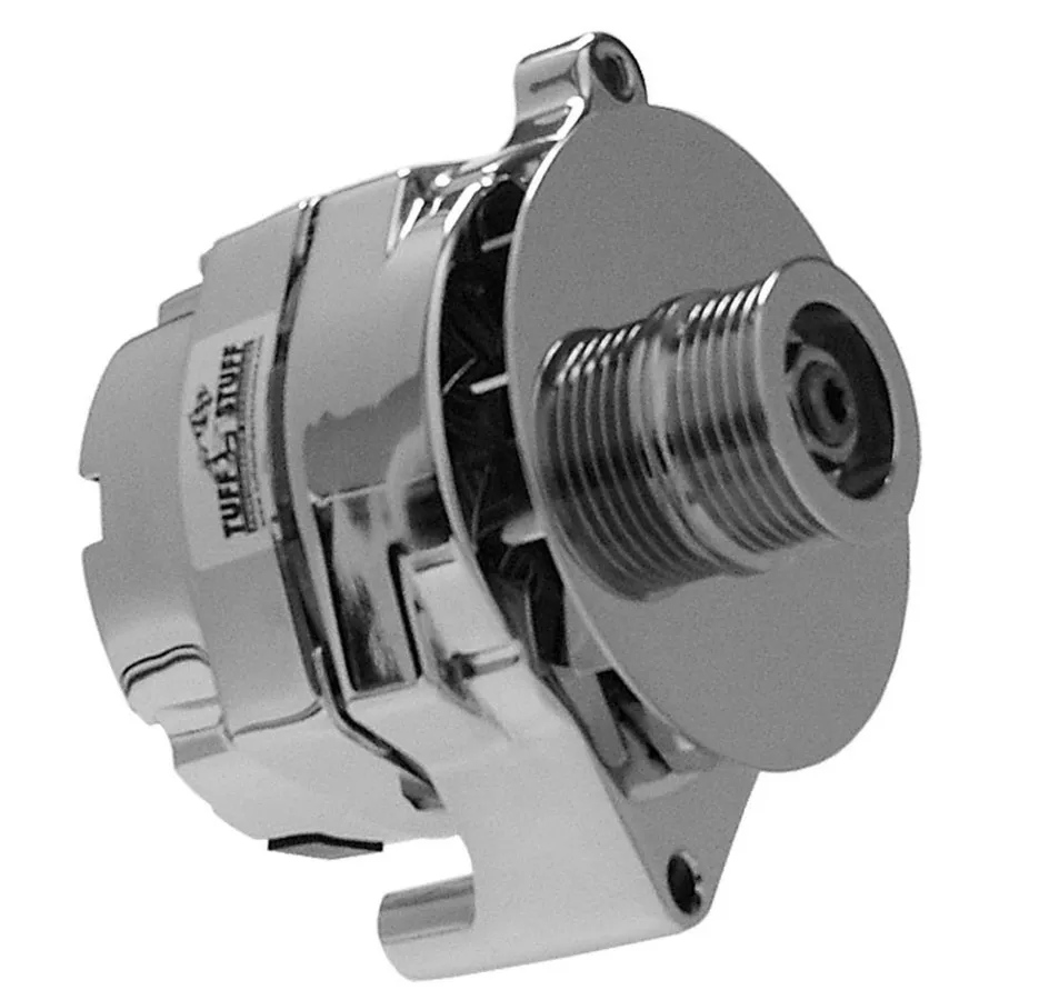 TUFF-STUFF Ford Alternator Chrome 1 Wire 6 Groove Pulley 7068RD6G