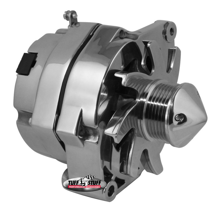 TUFF-STUFF GM Alternator Silver Bul let 140 amp 1-Wire Pol. 7140BBULL6G