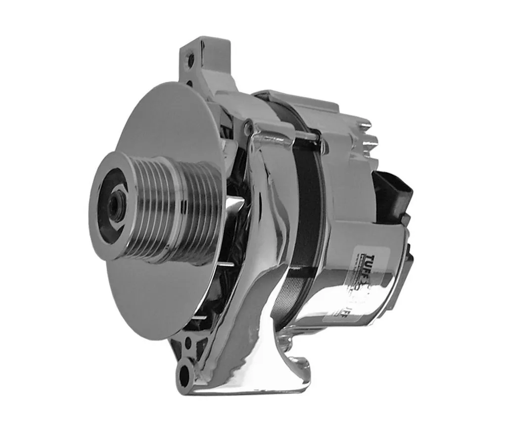 TUFF-STUFF Ford Alternator 5.0L 100 Amp Chrome 7716B