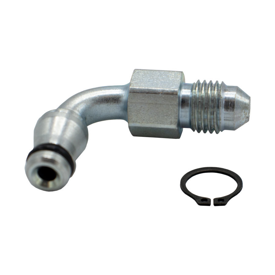TILTON Inlet Swivel Fitting 90 Deg Male 4an 79-523