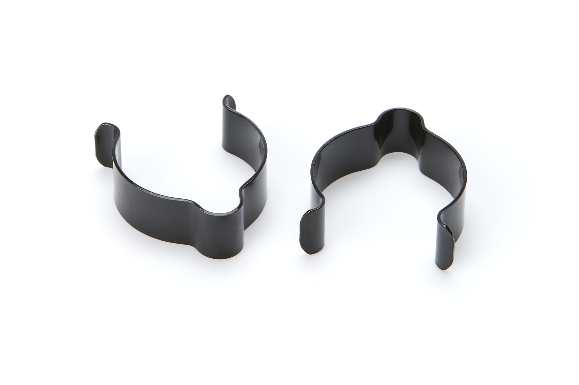 Ti22 PERFORMANCE Brake Line Clip 1.25in Stainless Steel Pair Blk TIP4531