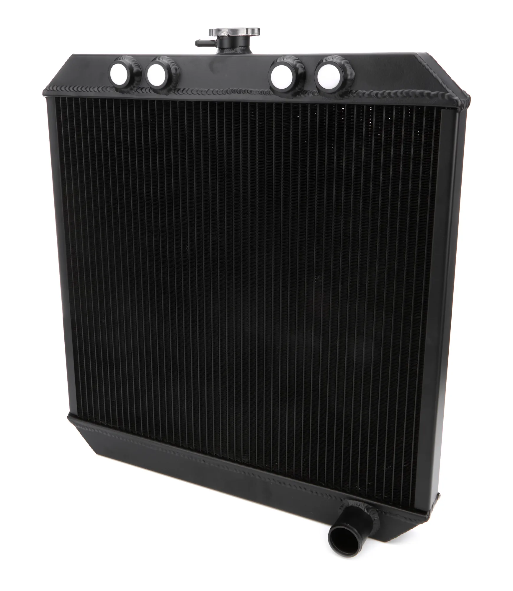 Ti22 PERFORMANCE Sprint Car Radiator Down Flow Black 4 -10 Inlet TIP5200