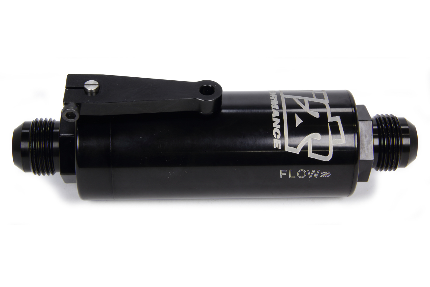 Ti22 PERFORMANCE 12 AN Fuel Filter With Shutoff Black 100 Micron TIP5512