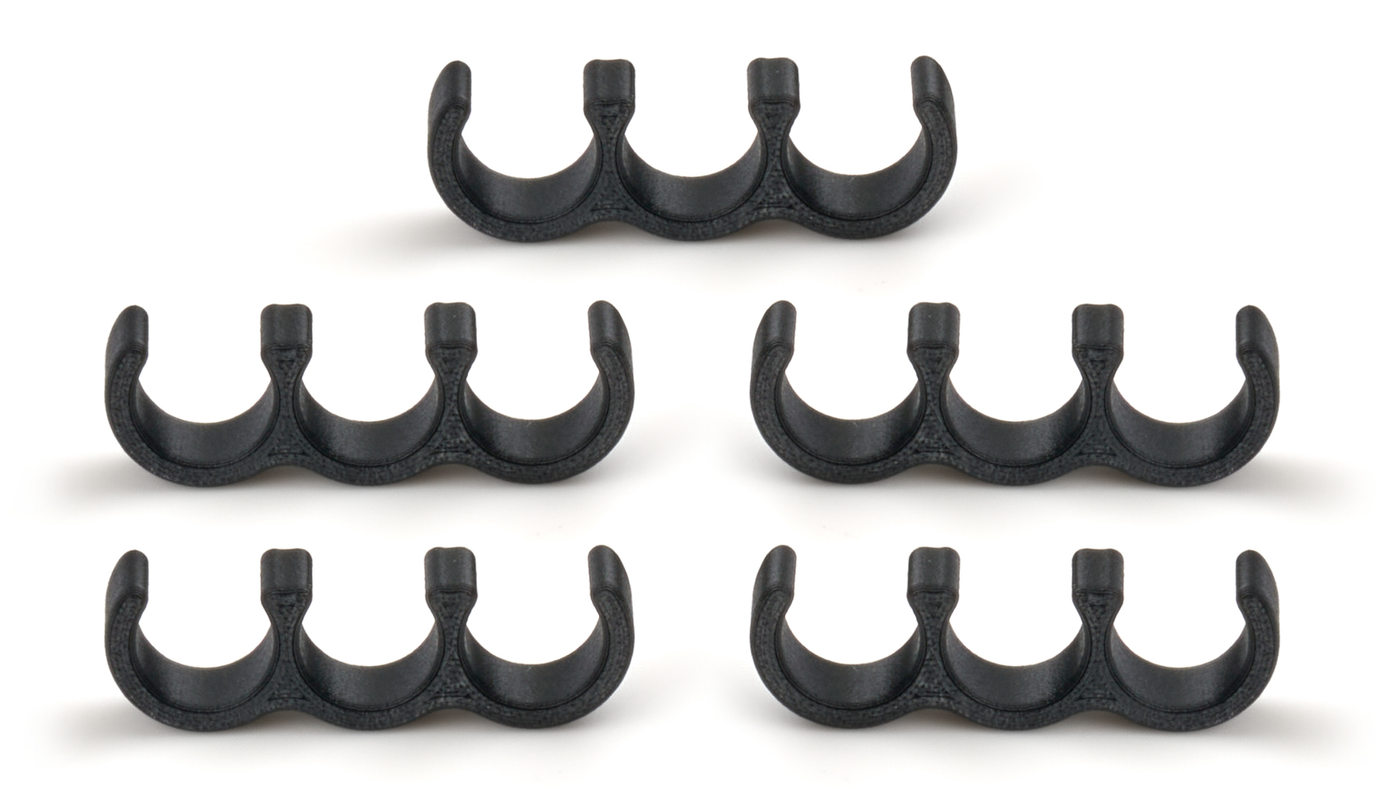 Ti22 PERFORMANCE Line Clamp Triple -6 Fuel Line 5 Pack TIP5573