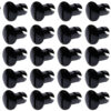 Ti22 PERFORMANCE Oval Head Dzus Buttons .500 Long 50 Pack Black TIP8102-50