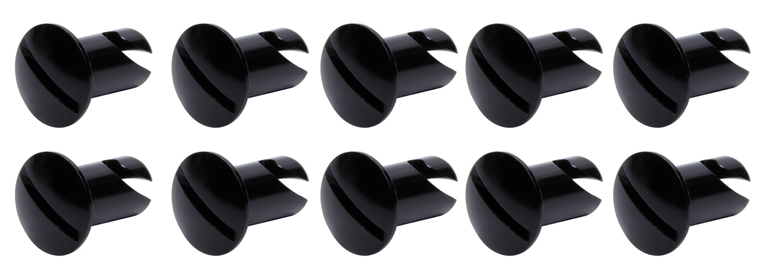 Ti22 PERFORMANCE Oval Head Dzus Buttons .550 Long 10 Pack Black TIP8106