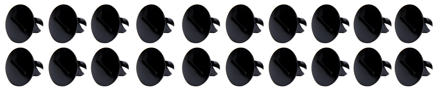 Ti22 PERFORMANCE Large Head Dzus Buttons .500 Long 10 Pack Black TIP8110