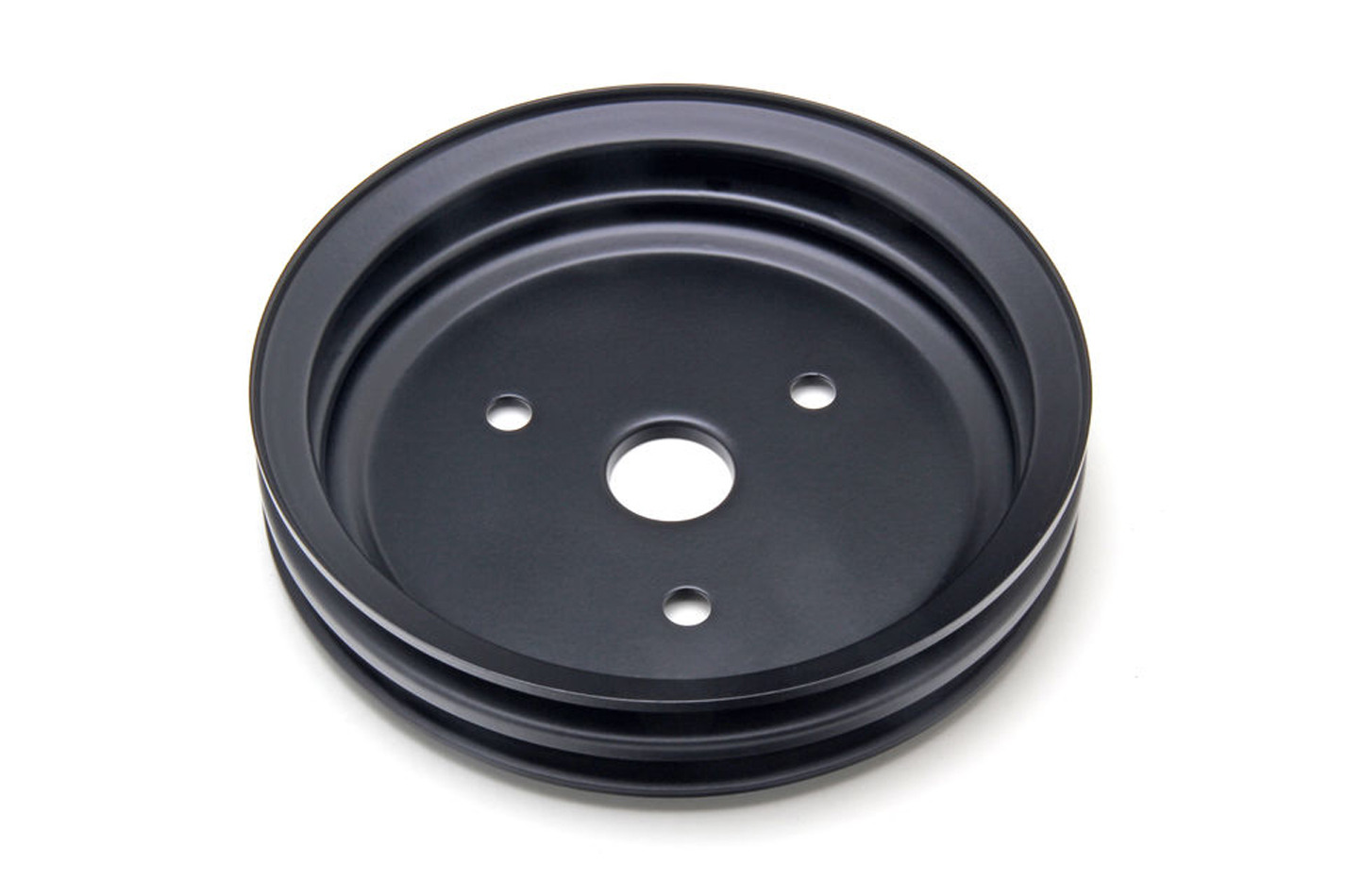 TRANS-DAPT SBC SWP Crankshaft Pulley 2 Groove Black 8603
