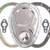 TRANS-DAPT SBC 2-Piece Timing Cover Chrome 8909