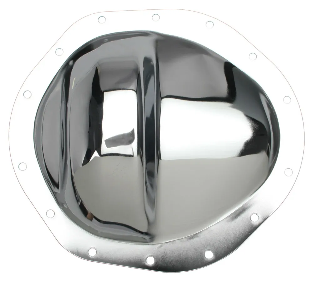 TRANS-DAPT Differential Cover Chrom e GM 14 Bolt 9.5in R/G 9292