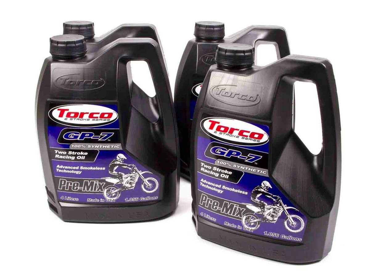 TORCO GP-7 Racing 2 Cycle Oil Case 4x1 Gallon T930077S