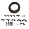 TRICK FLOW LS Steam Line Plumbing Kit Blk Nylon Braided TFS-306SB601