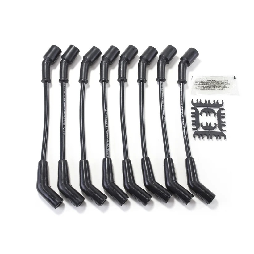 TOP STREET PERFORMANCE 8.5mm Black Wire Set 135 Degree Boots 81028