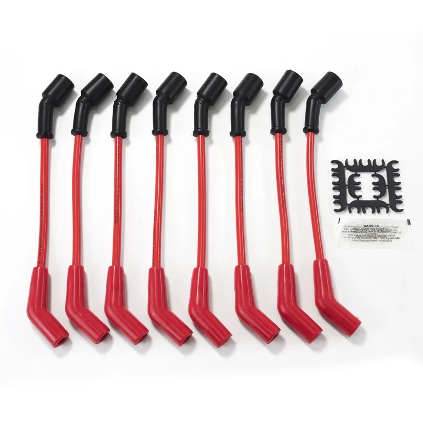 TOP STREET PERFORMANCE 8.5mm Red Ign Wire Set 135 Degree Boots 81228