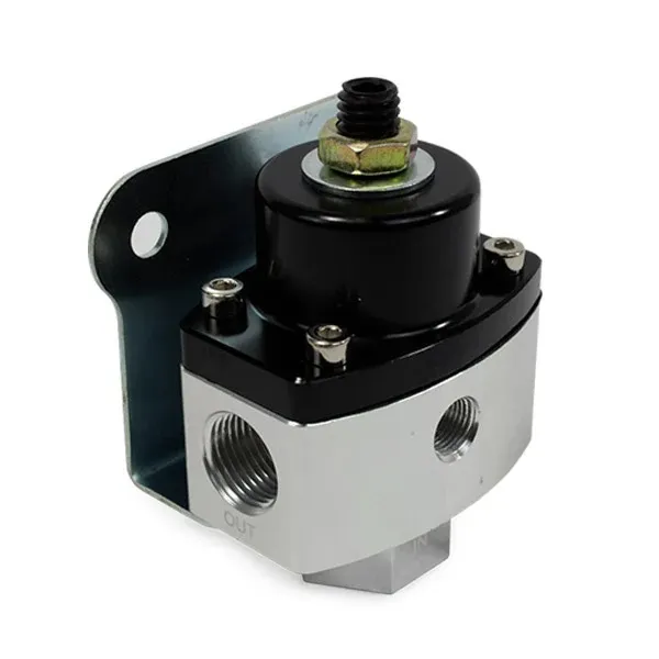 TOP STREET PERFORMANCE Billet Fuel Regulator 5-12psi Black Top JM1057BK