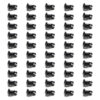 TRIPLE X RACE COMPONENTS Oval Head Button Alum Black .550 Long 50 Pack CH-4402-50BLK