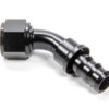 TRIPLE X RACE COMPONENTS #12 45 Degree Hose End Push Lock HF-14512BLK