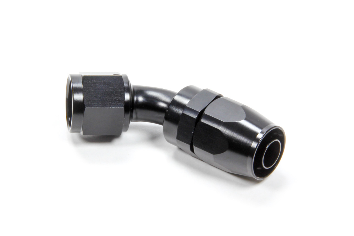 TRIPLE X RACE COMPONENTS #10 45 Degree Swivel Hose End HF-24510BLK