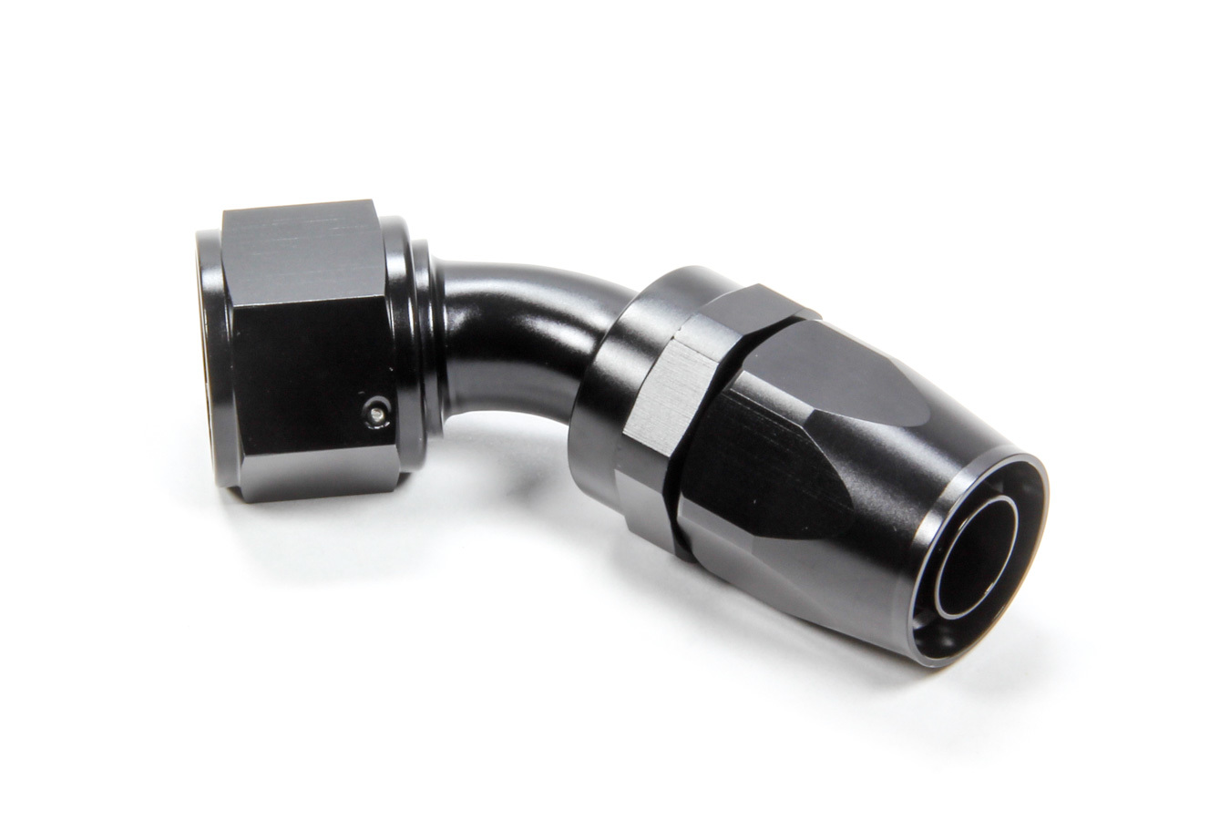 TRIPLE X RACE COMPONENTS #12 45 Degree Swivel Hose End HF-24512BLK