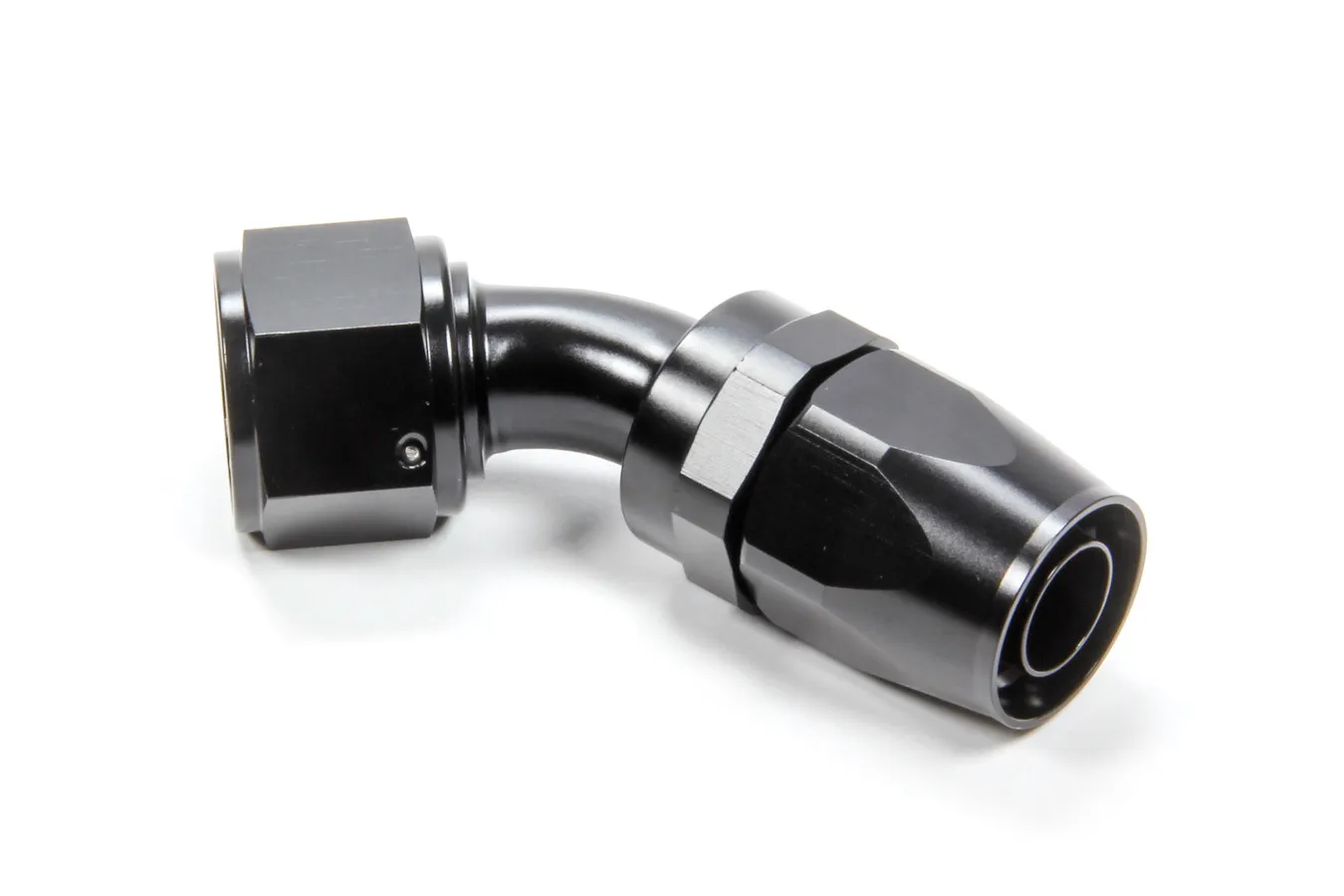 TRIPLE X RACE COMPONENTS #12 45 Degree Swivel Hose End HF-24512BLK