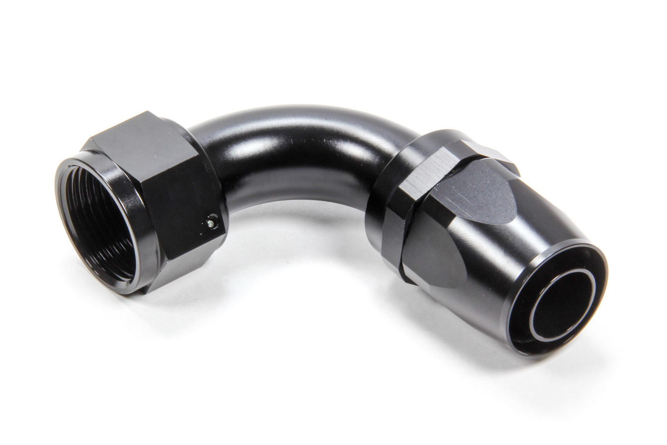 TRIPLE X RACE COMPONENTS #16 90 Degree Swivel Hose End HF-29016BLK