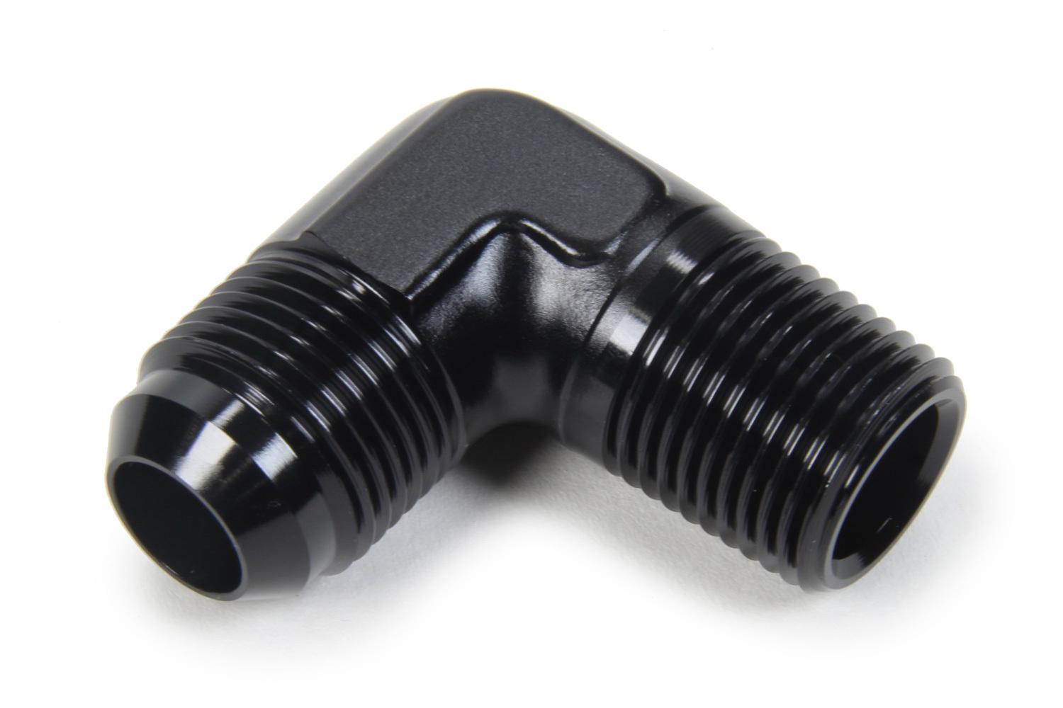 TRIPLE X RACE COMPONENTS AN to NPT 90 Degree #10 x 1/2 HF-99104BLK