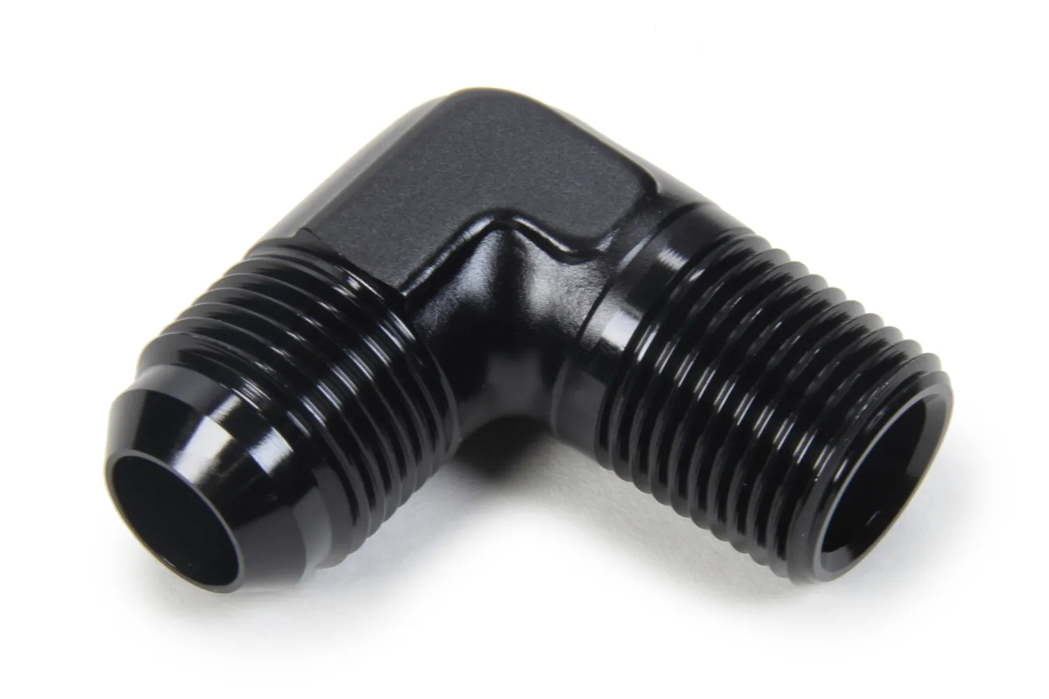 TRIPLE X RACE COMPONENTS AN to NPT 90 Degree #10 x 1/2 HF-99104BLK