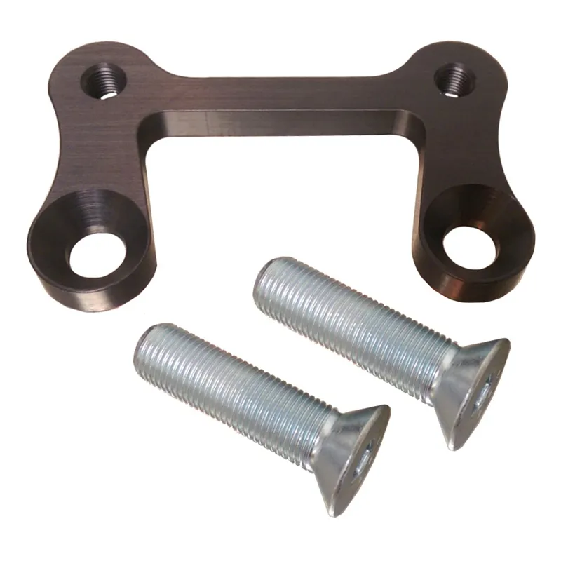 TRIPLE X RACE COMPONENTS Front Brake Mount 10-1/8 Rotor Black With Bolts SC-FE-0010BLK
