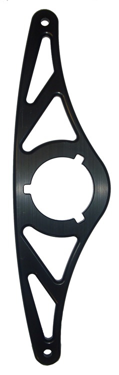 TRIPLE X RACE COMPONENTS Steering Mount Half Box Black SC-ST-0006BLK