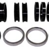 TRIPLE X RACE COMPONENTS Axle Spacer Kit 19pcs Black For Both Sides SC-SU-9947