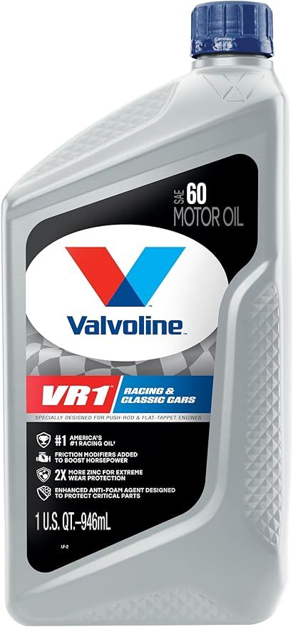 VALVOLINE HP 60W Racing Oil VR1 1 Quart Valvoline 822403-C