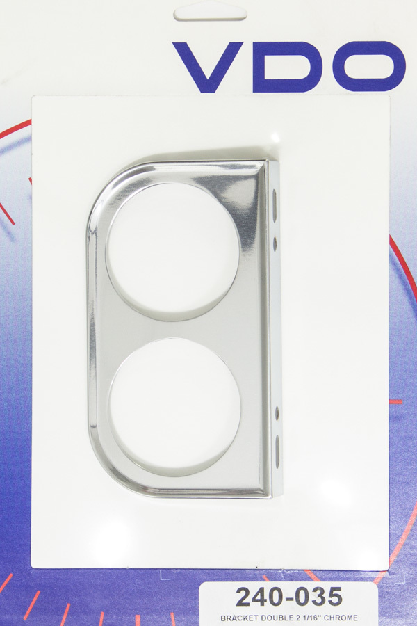 VDO Chrome Two Hole 2-1/16in Mount Bracket 240-035