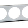 VDO Mounting Panel 2-1/16 3 Hole Chrome 240-036