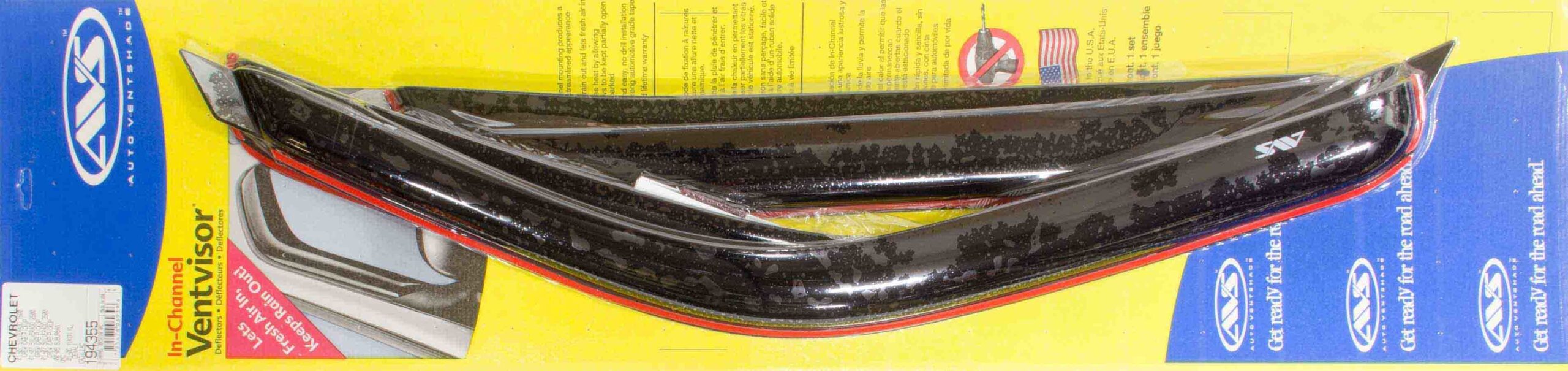 VENTSHADE 01-07 GM P/U HD/Crew Cab In Channel 4pc Ventvisor 194355