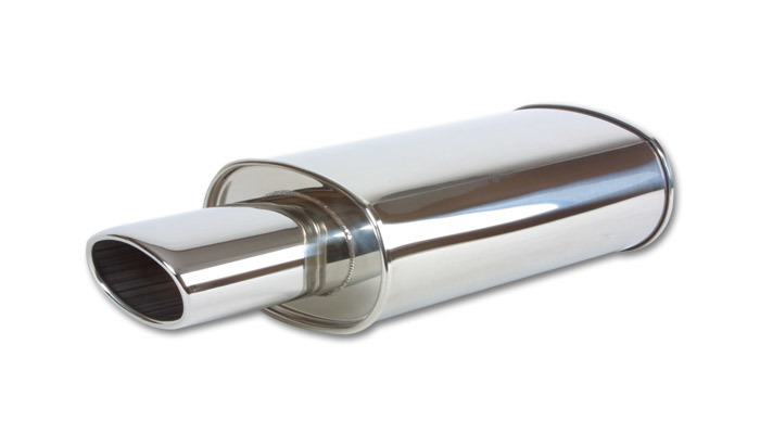 VIBRANT PERFORMANCE STREETPOWER Oval Muffler w/ 4.5in Oval Angle Tip 1034