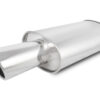 VIBRANT PERFORMANCE STREETPOWER Oval Muffler w/ 4in Round Angle Cut 1042