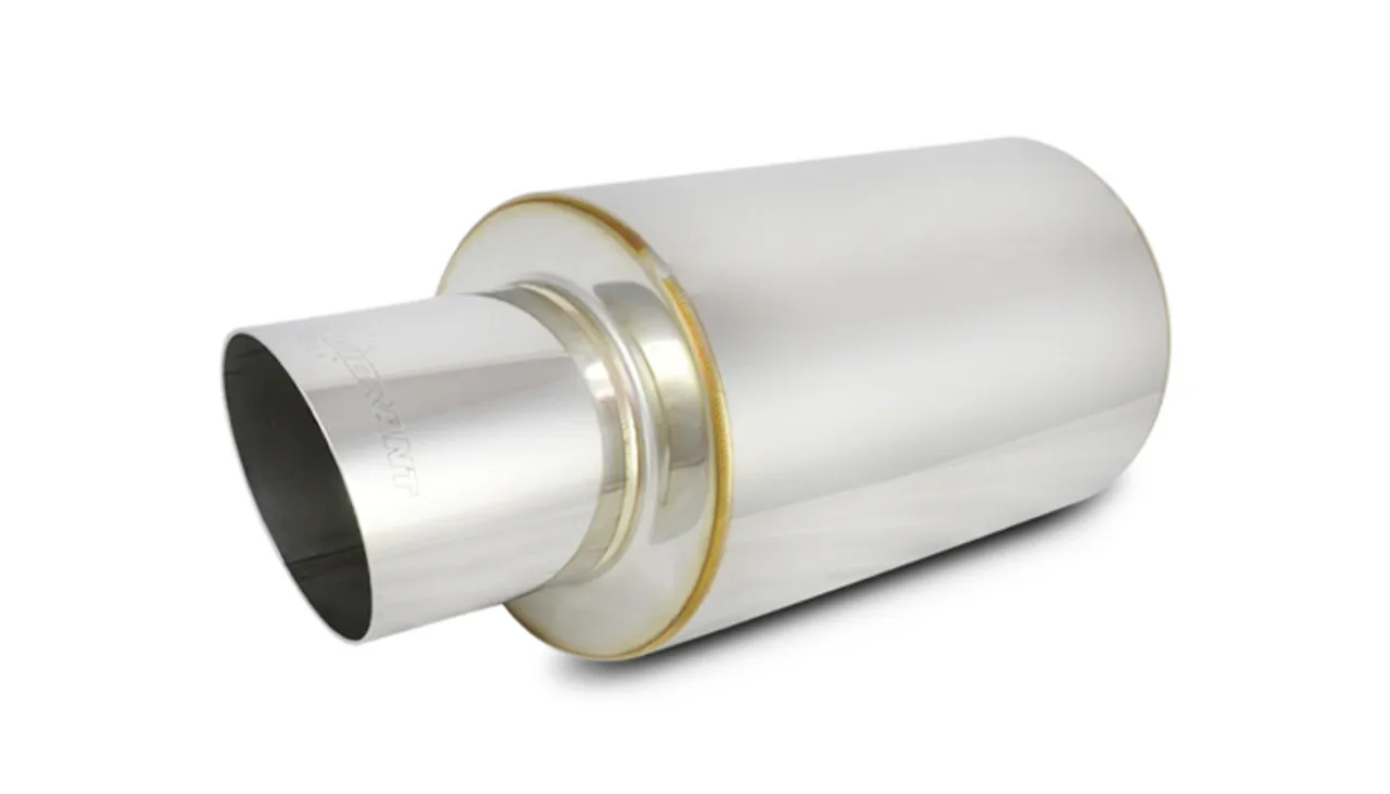VIBRANT PERFORMANCE TPV TURBO Muffler w/ 4in Round Angle Cut Tip 1061