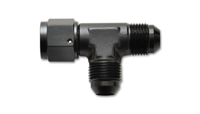 VIBRANT PERFORMANCE Tee Fitting -4 with Female -4AN Swivel 10741