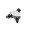 VIBRANT PERFORMANCE Y Adapter Fitting; Size: 1/8in In x -3AN x -3AN 10818