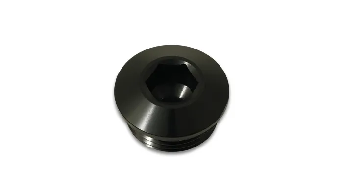 VIBRANT PERFORMANCE Low Profile ORB Port Plug -6AN Black 10992