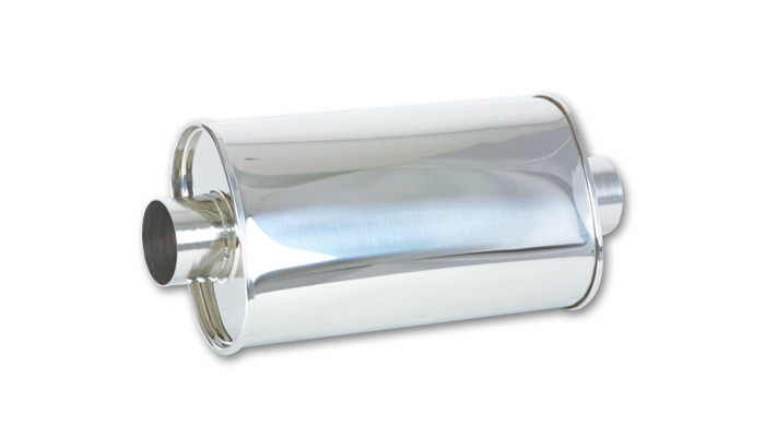 VIBRANT PERFORMANCE STREETPOWER Oval Muffler 2.5in inlet/outlet 1102