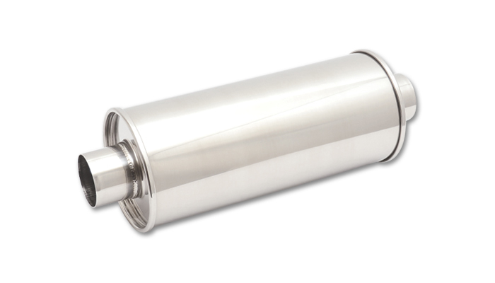 VIBRANT PERFORMANCE S/S Round Muffler 2.25in In 1.25 Out 1117