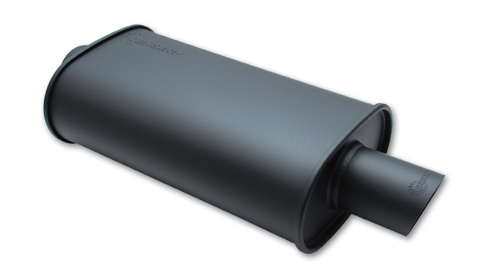 VIBRANT PERFORMANCE STREETPOWER FLAT BLACK O val Muffler 3in inlet 1147